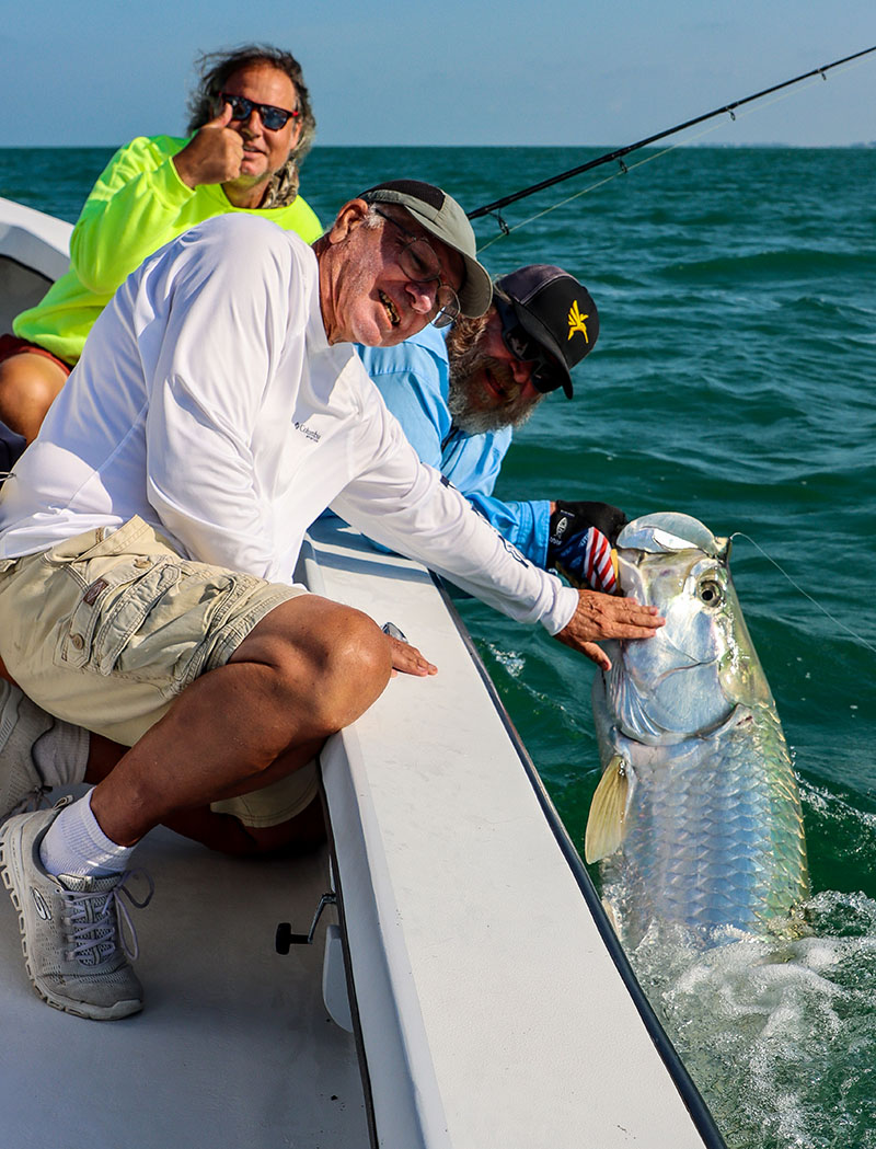 Tarpon fishing along the beaches near Boca Grande with Captain Mark Bennett