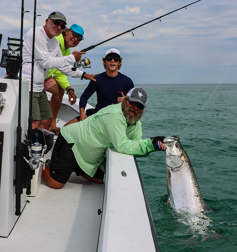 Tarpon fishing along the beaches near Boca Grande