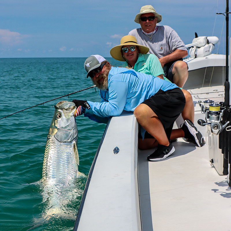 Tarpon fishing along the beaches near Boca Grande with Captain Mark Bennett