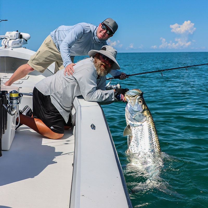 Tarpon fishing along the beaches near Boca Grande with Captain Mark Bennett