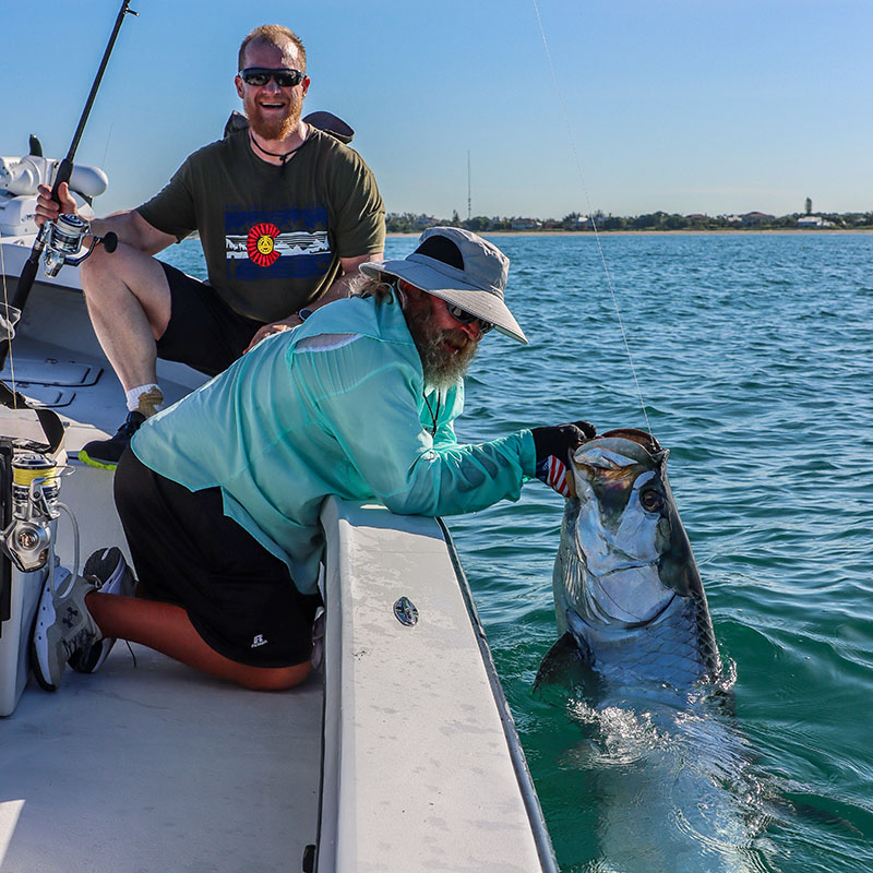 Tarpon fishing along the beaches near Boca Grande with Captain Mark Bennett